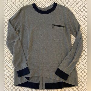 rag & bone Cotton-Cashmere Zip-Back Sweater